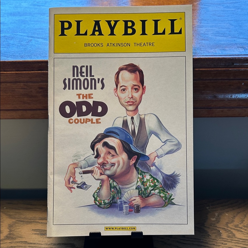 Neil Simon's THE ODD COUPLE 2006 Playbill Nathan Lane and Matthew Broderick